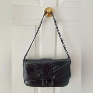 True Religion Y2K Black Chain Shoulder Bag Vintage 2000s Style 🖤